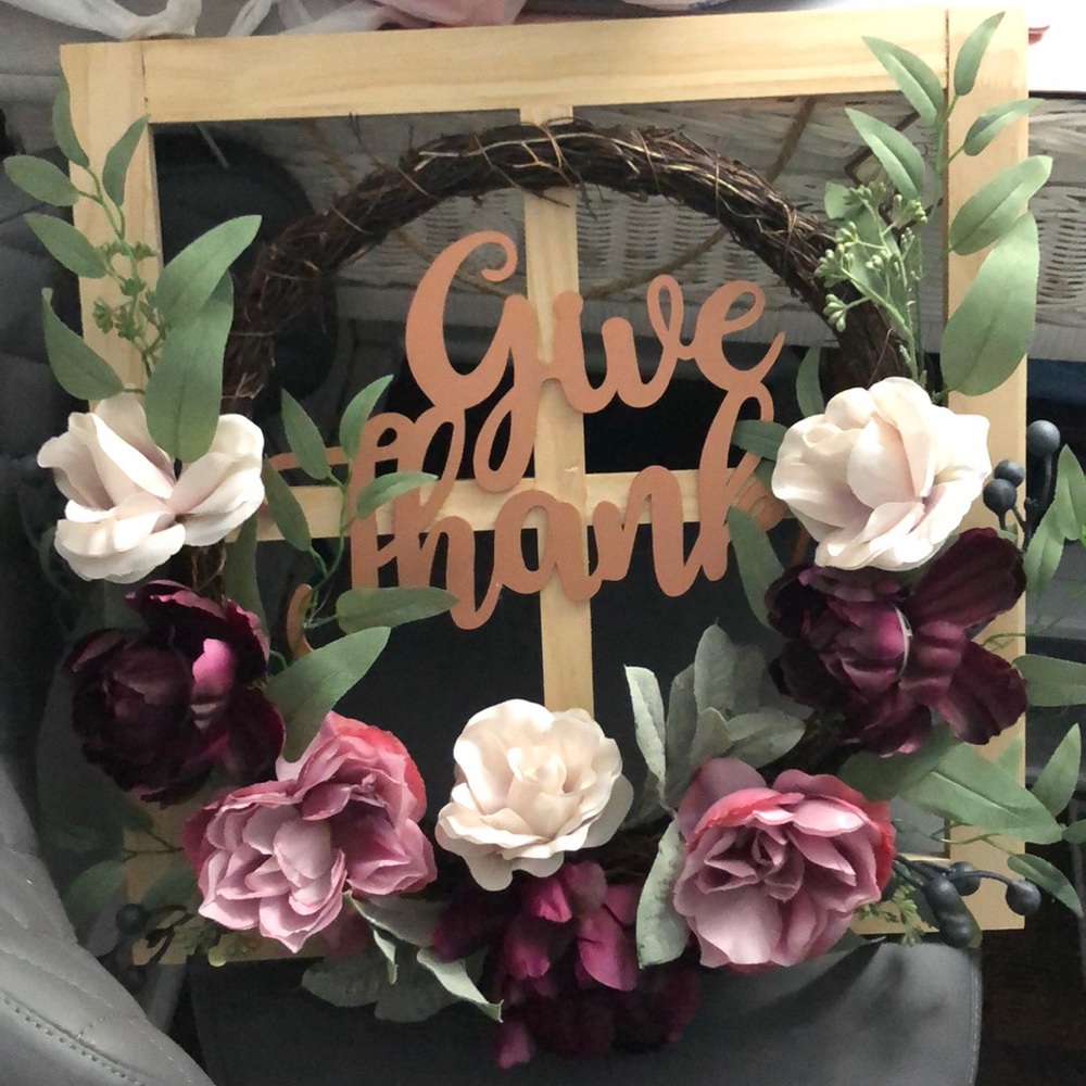 Hanging Decor Sign “Give Thanks”
